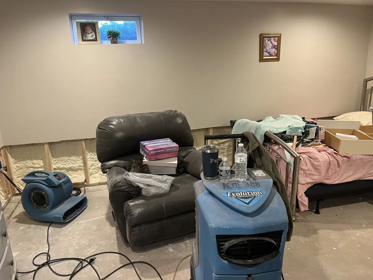 Flooded basement cleanup Albany NY water damage removal